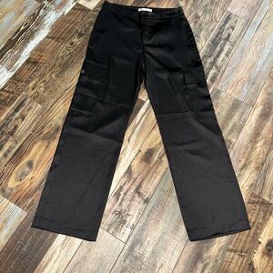 Zara Black Cargo Pants with Utility Design